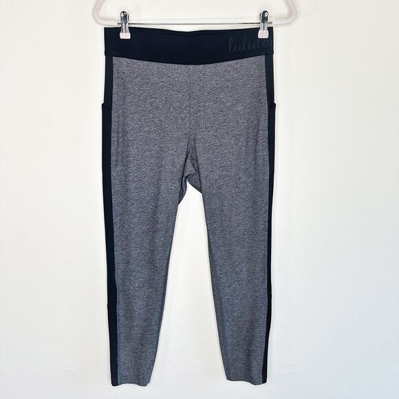 Lululemon Box It Out Tight Heathered Grey Black W5AU7S Luxtreme Leggings 12 - Picture 16 of 16